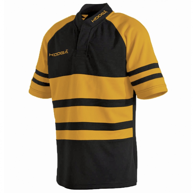 Rugby Top Kooga Rugby Top Short Sleeve Hooped Kooga Rugby Shirt