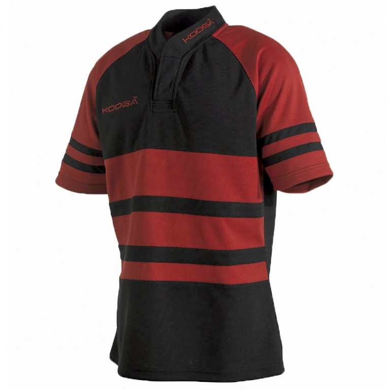 Rugby Top Kooga Rugby Top Short Sleeve Hooped Kooga Rugby Shirt