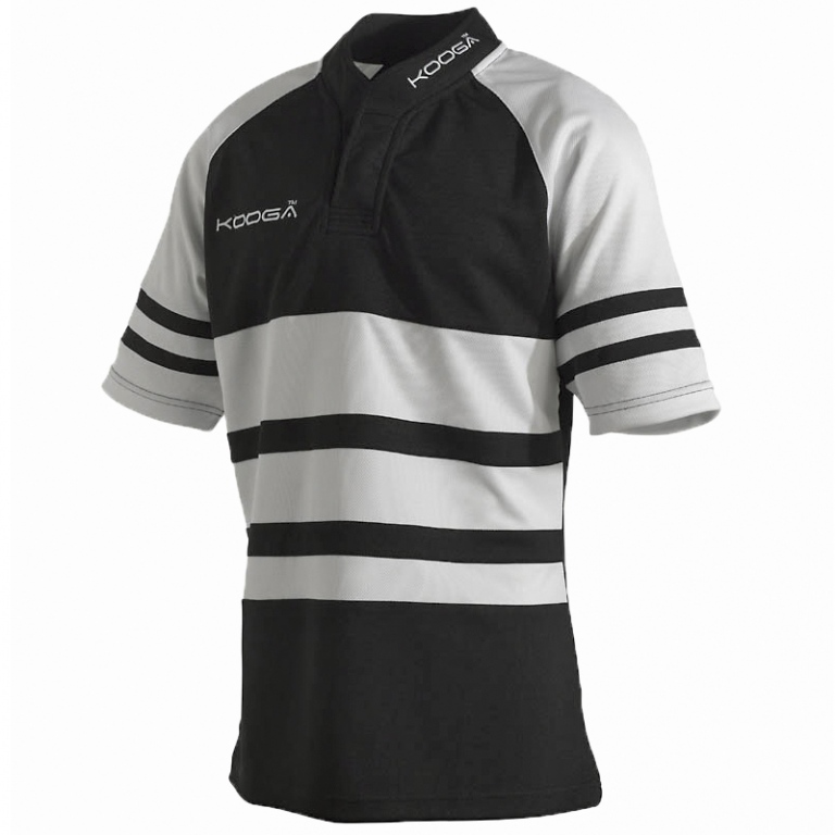 Rugby Top Kooga Rugby Top Short Sleeve Hooped Kooga Rugby Shirt
