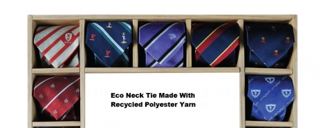 Eco Ties made from recycled polyester
