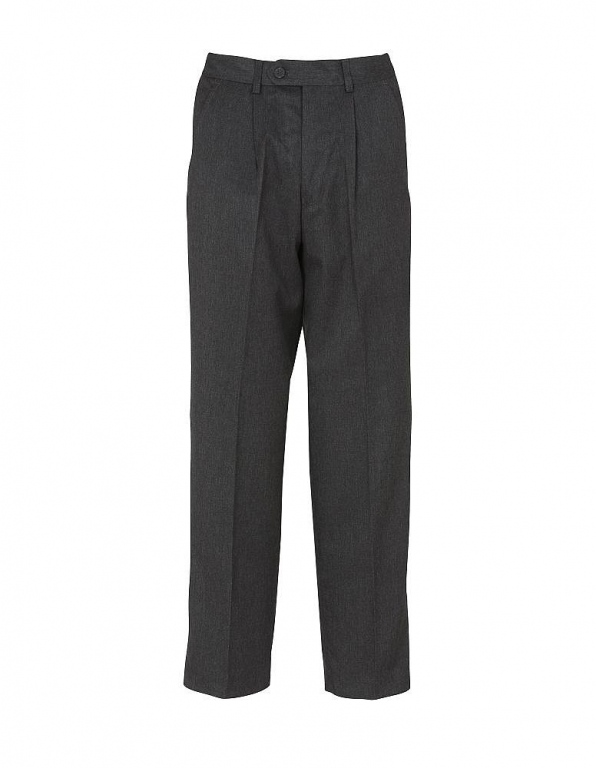 Boys Sturdy Fit School Trousers | Short Lengths | Elasticated Waist ...