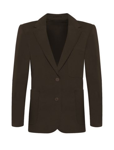 Girls School Blazer Brown | Brown School Blazer Woven Polyester ...