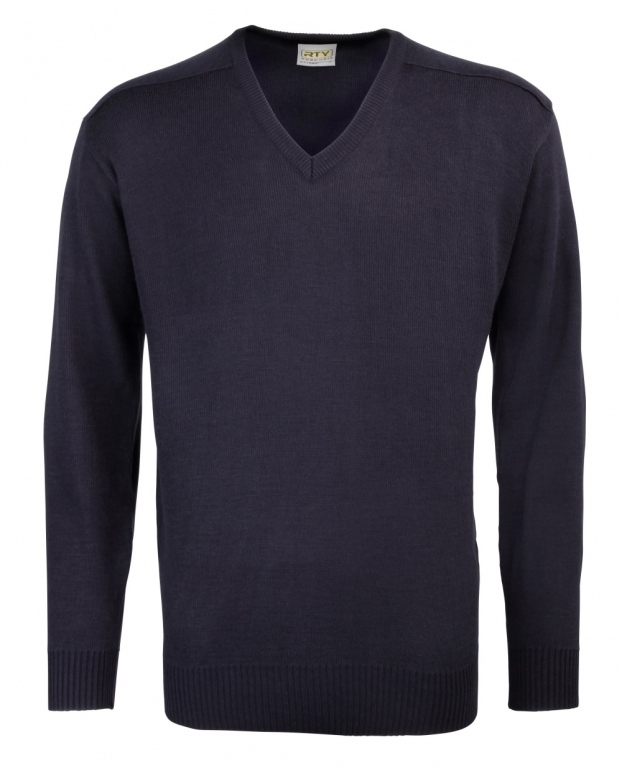 Work Wear V Neck Jumper | V Neck Acrylic Sweater | County Sports and ...