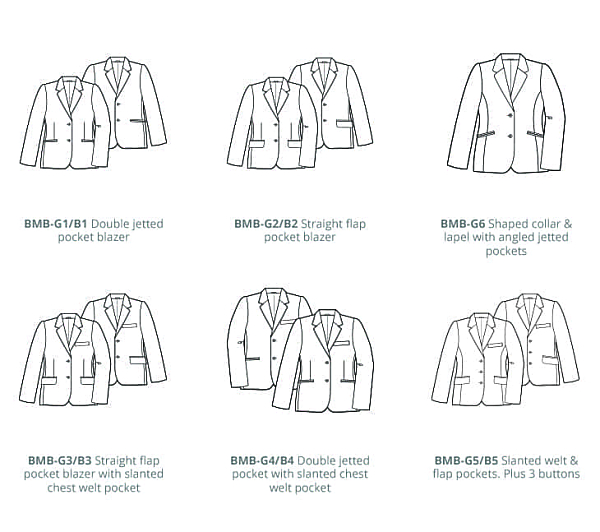 Bespoke School Blazer Jacket Styles