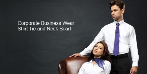 Corporate business wear shirt tie and neck scarf category