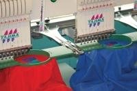 Embroidery machines of County Sports and Schoolwear, a leading supplier of school uniform, sportswear, workwear, equestrian and casual country clothing