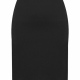 Straight Polyester Designer Suit Straight Skirt Black