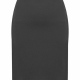Straight Polyester Designer Suit Straight Skirt Steel Grey