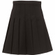 Pleated Senior School Skirt Black Stitch Down Pleats