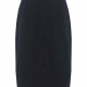 Straight Suit Skirt Kick Pleat Girls and Ladies Sizing in Navy Blue