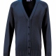 School uniform knitted cardigan soft cotton / acrylic with same colour buttons