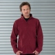 Corporate smooth fleece jacket with full front zip fastening in range of colours