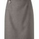 Junior school skirt with heart decoration on front and half elasticated waist