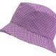 School uniform girls gingham sun hat in 100% cotton fabric