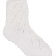 School girls short ankle socks in white pelerine cotton 