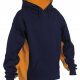Team Sports Hooded Top with Contrast Colour Panels and Piping Sports Training