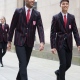 Venetian stripe school uniform blazer or jacket , made to order to your school's specifications, pocket, lining, button and vent options to suit your requirements