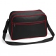 School Premium Retro Shoulder Bag contrasting piping, adjustable shoulder strap