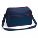 School Premium Retro Shoulder Bag contrasting piping, adjustable shoulder strap