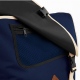 School, college retro satchel messenger bag, shoulder strap, zip pockets