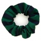 School uniform hair scrunchie with broad stripes to complement school tie