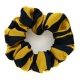 School uniform hair scrunchie with broad stripes to complement school tie