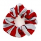 School uniform hair scrunchie with broad stripes to complement school tie