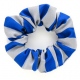 School uniform hair scrunchie with broad stripes to complement school tie