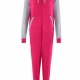Onesie soft cotton rich fabric contrast colourway all in one onesie in adult sizes