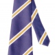 School uniform clip on tie, standard knot, custom made, plain, stripes, badged