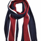 College Knitted Stripe Scarf Acrylic in school, college, university colours 