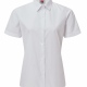 Girls school white blouse with tie collar and short sleeves