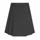 Girls junior school drop waist pleated skirt, eco poly / viscose