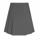 Girls junior school drop waist pleated skirt, eco poly / viscose