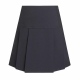 Girls junior school drop waist pleated skirt, eco poly / viscose