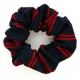 School uniform hair scrunchie with double stripes to complement school tie