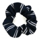 School uniform hair scrunchie with double stripes to complement school tie