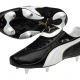 School sports football boots with lace up fastening and screw in stud 
