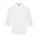 Fitted School Uniform Blouse 3/4 Sleeve Standard Tie Collar