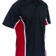 Sports Team Training Polo Shirt Short Sleeve with Contrast Colour Side Panels