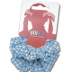 School uniform gingham hair scrunchie matches gingham sun hat