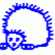 Optional Motif - Hedgehog School woven sew on name tape label for securely labelling school uniform