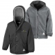 Hob Green Primary School Coat Black / Grey Reversible Fleece