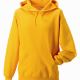School sports hooded top in superior weight sweatshirt fabric for everyday wear