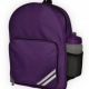 School primary backpack / rucksack bag, side bottle pocket, reflective stripes