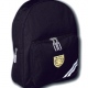 School primary backpack large zipped bag, front pocket, reflective stripes