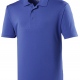 School senior cool polo shirt, wickable fabric, 3 button placket, short sleeves