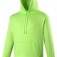 Adult fluorescent hoody in vibrant colours with matching drawcord 