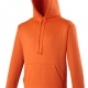 Adult sports fluorescent hoody in vibrant colours with matching drawcord 