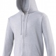 School or college zipped hoodie in sweatshirt fabric for everyday wear